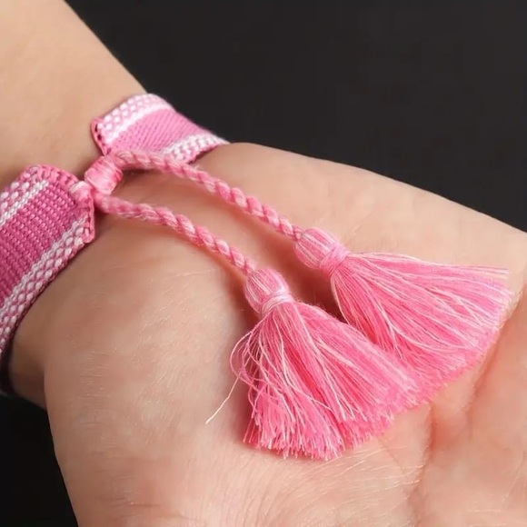 Happiness Bohemia Embroidery letter tassel Bracelet handmade Adjustable … - Picture 7 of 8